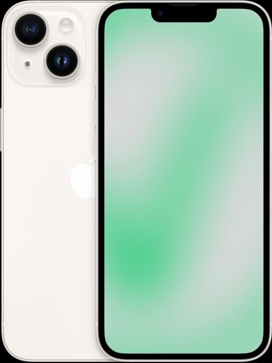Image du produit Revendo iPhone 14 (128 Go, Lumière stellaire, 6.10", 12 Mpx, SIM + eSIM, A / Comme neuf)