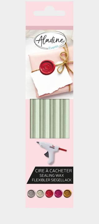Actual product image Aladine Sealing wax water green, wax sticks for wax gun, green
