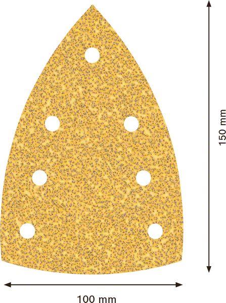 Actual product image Bosch Professional Zubehör Accessories 2608901640 Sandpaper for multi-sander grit 40 (L x (G40)