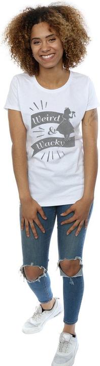 Actual product image Disney Womens/Ladies Alice In Wonderland Weird And Wacky Cotton T-Shirt (M)