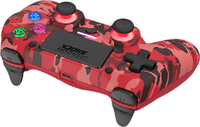 Immagine prodotto DragonShock Controller Miraz Wireless rosso mimetico PS4 (PS4)