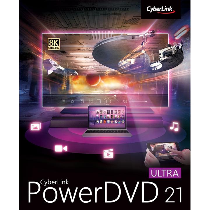 Actual product image CyberLink PowerDVD 21 Ultra (1 User, 1 Devices/Users, unlimited)