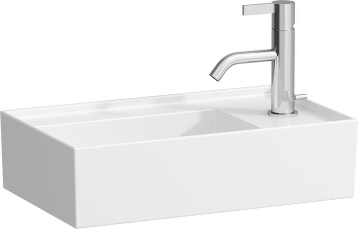 Produktbild Laufen Handwaschbecken KARTELL 460x280mm Arm.bank re o ÜL 1 HL-Ausf. we (280 mm, 460 mm)
