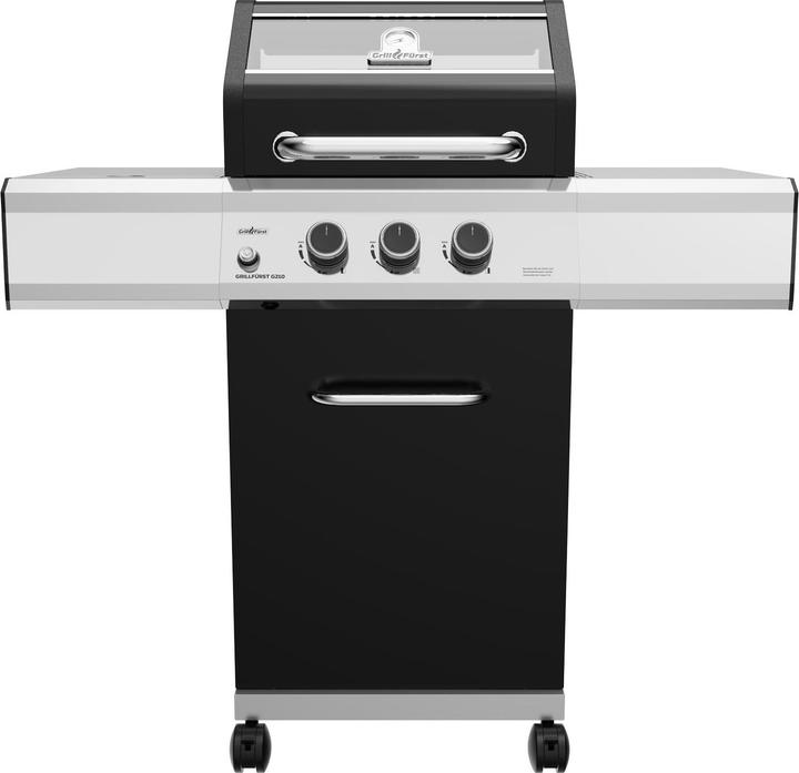 Produktbild Grillfürst G210G 2-Brenner Gasgrill mit Hochtemperaturbrenner und Gusseisen Rosten (7.60 kW)