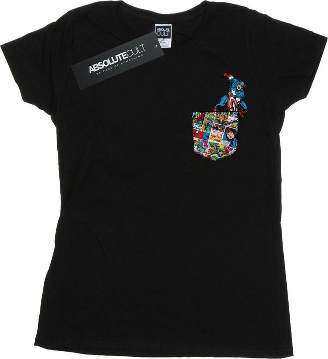 Produktbild Captain America Faux Pocket TShirt (XXL)