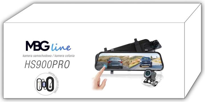 Image du produit MBG Line Enregistreur vidéo miroir HS900 Pro Sony (Microphone intégré, Écran intégré, Bluetooth, WiFi, QHD)