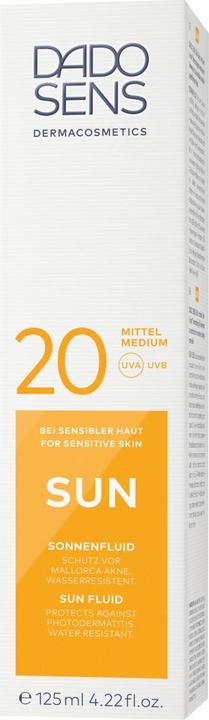 Produktbild Dado Sens SUN Sonnen-Fluid SPF 20 - Sensible Haut (Sonnenlotion, SPF 20, 125 ml, 159 g)