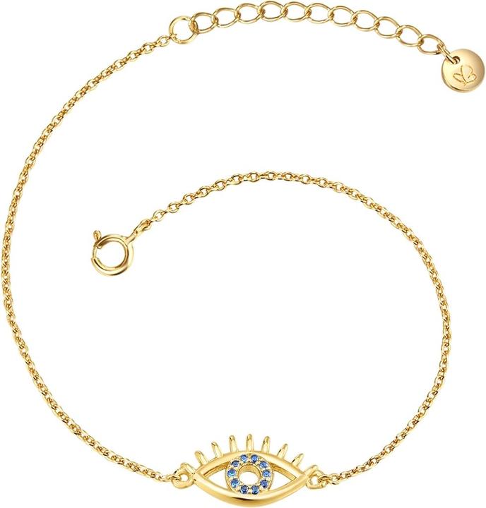Glanzstücke München Damen Armband Allsehendes Auge Sterling Silber - 34650 (17 cm, Sterling Silber 100%)
