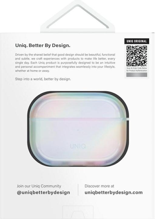 Image du produit Uniq Case Iridescia for AirPods Pro 2 Hang Case holo quartz