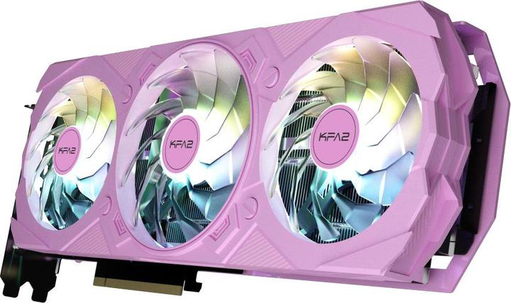 Actual product image KFA2 PCIe GeForce RTX™ 4070 Super EX GAMER Pink 1-Click OC 12GB GDDR6X 192-bit DP*3/HDMI DLSS 3 (12 GB)
