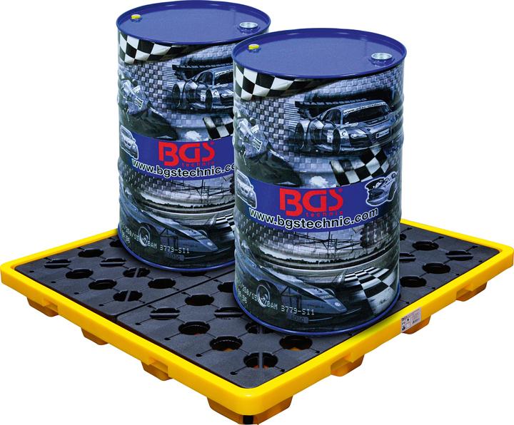 Immagine prodotto BGS Bacinella di raccolta olio con griglia per fusti da 4 x 200 l