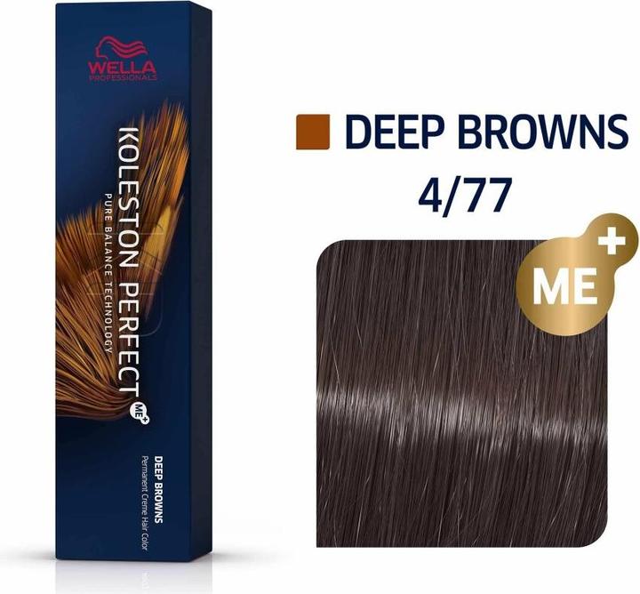 Produktbild Wella KOLESTON PERFECT ME+ DEEP BROWNS 4/77 60 ml (4, 77)