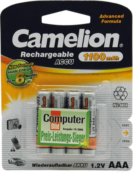 Produktbild Camelion Rechargeable Accu (4 Stk., AAA, 1100 mAh)
