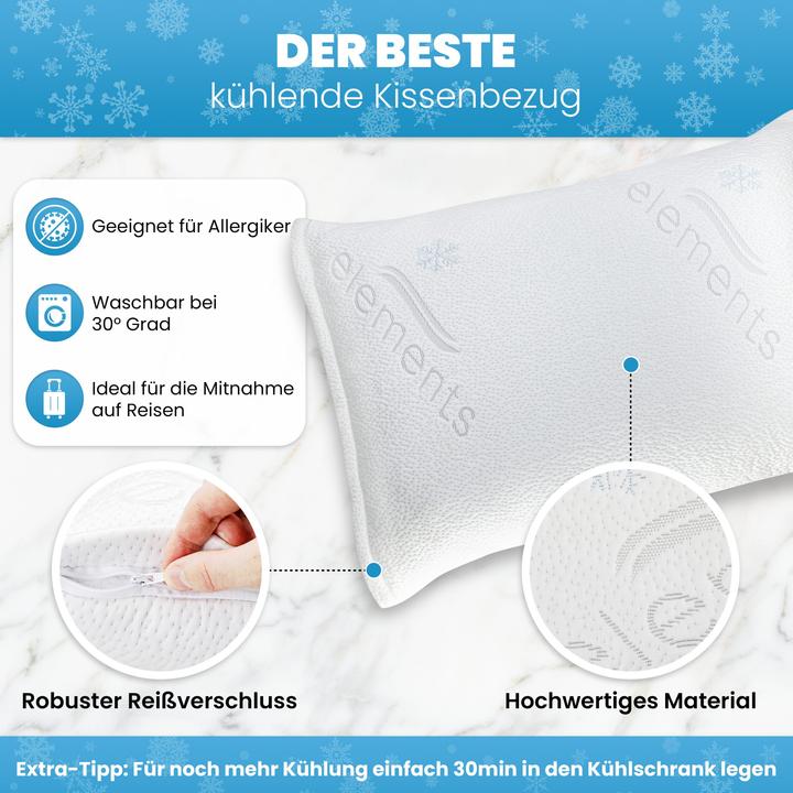 Produktbild Mara Vital Kühlender Kissenbezug 2er Set (Duvetbezug, 65 x 100 cm)