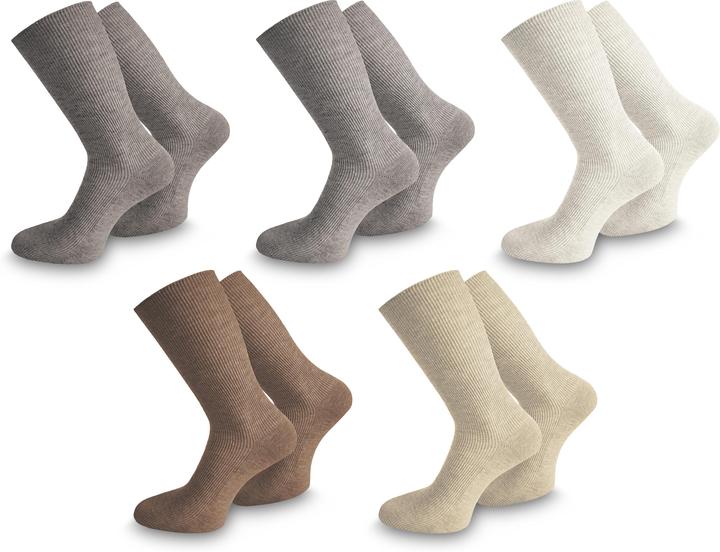Produktbild Normani 10 Paar Gesundheitssocken mit hohem Baumwollanteil (10er Pack, 43 - 46)