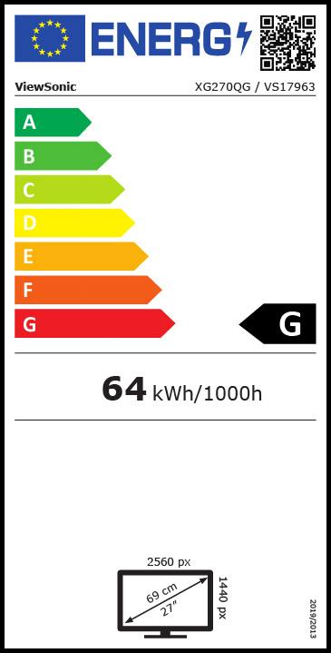 Energie-Label Viewsonic Elite XG270QG (2560 x 1440 Pixel, 27")