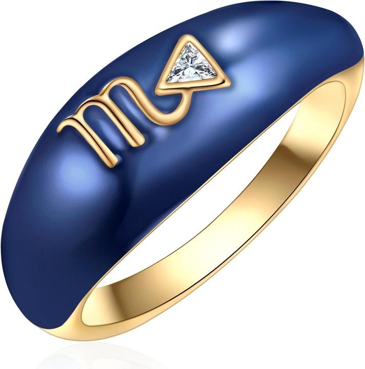 Immagine prodotto Glanzstücke München Anello da donna segno zodiacale Scorpione - 35976 (54, 925 Argento)