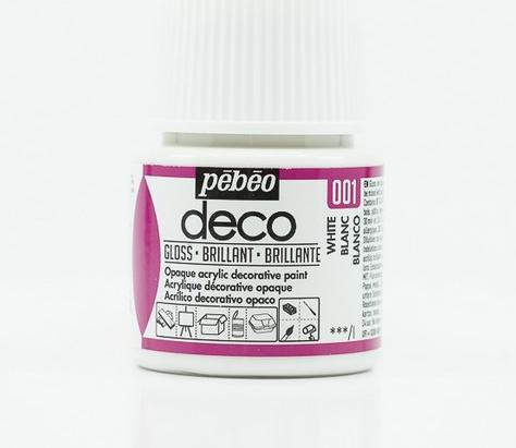 Image du produit Pebeo Deco Couleur acrylique brillante (Blanc, 45 ml)
