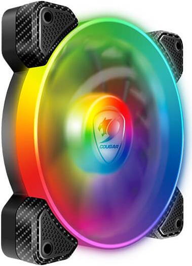 Actual product image Cougar Gaming VORTEX RGB SPB 120 Cooling Fan Computer Case Cooler 12 cm Black