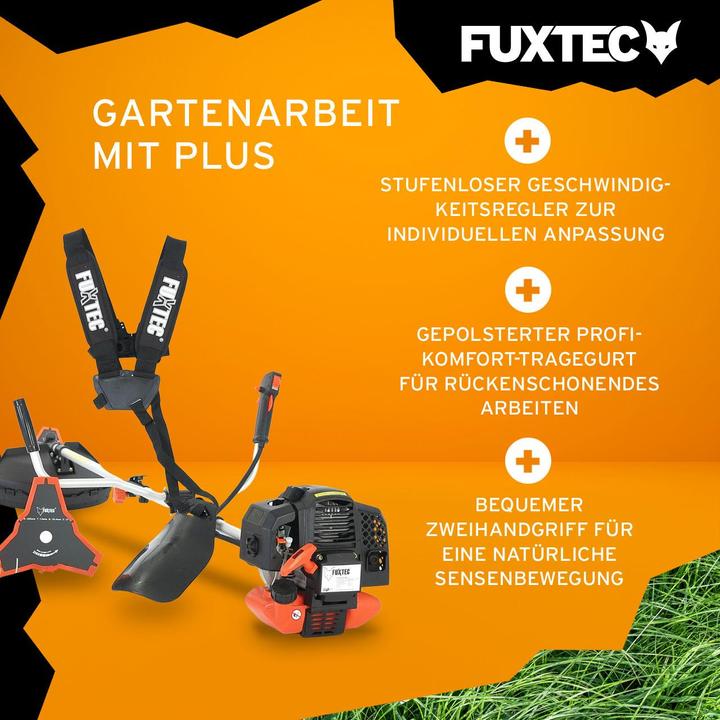 Image du produit Fuxtec FX-MS152 Débroussailleuse à essence Multitool 2en1 (Couteaux en plastique, Fils coupe-herbe)