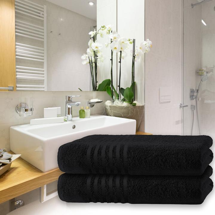 Actual product image Casativo Bath Towels luxurious cotton, Set of 2 (100 x 150 cm)