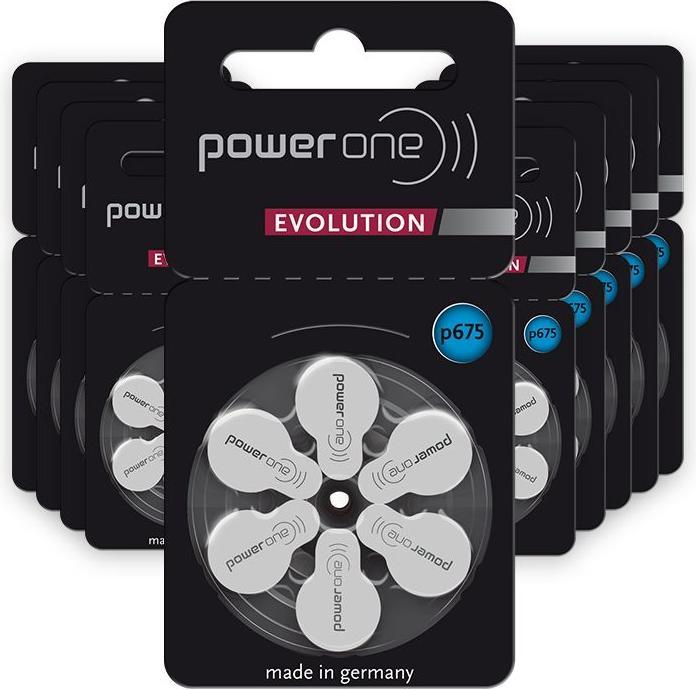 Produktbild Powerone Evolution p675 Hörgerätebatterien (60 Stk., 675, 650 mAh)