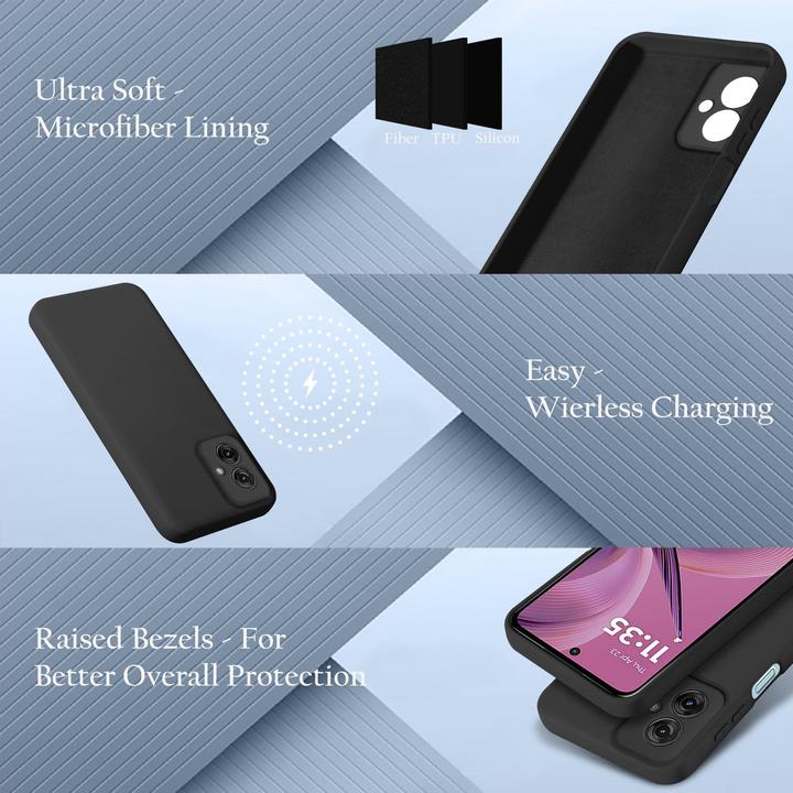 Immagine prodotto Cadorabo Custodia per Motorola Moto G55 TPU Liquid Silicone Case (Motorola Moto C)