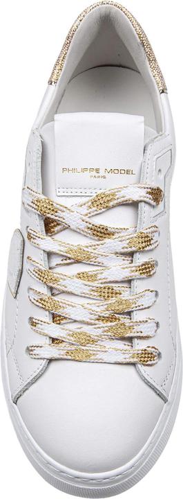 Image du produit Philippe Model temple leather sneakers color white/gold (41)