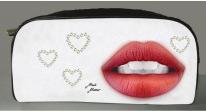 Kögler Lippen Kosmetiktasche Mario Moreno, 20x6x10cm