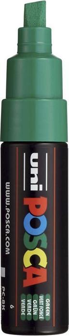 Actual product image Posca Marker PC-8K wedge tip (Green, 8 mm, 1 x)