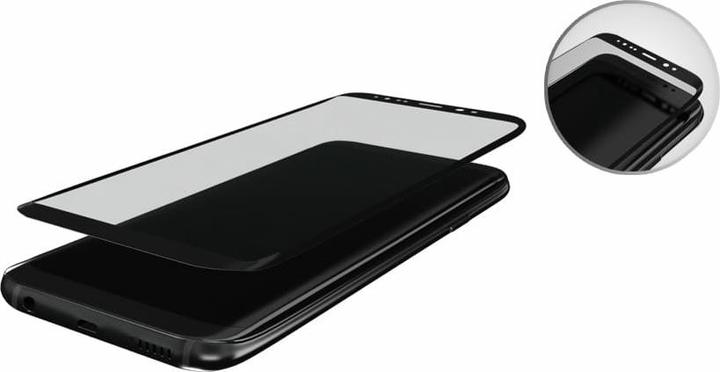 Actual product image 3MK HardGlass Max for Samsung Galaxy S8 Plus black frame (1 Piece, Samsung Galaxy S21)