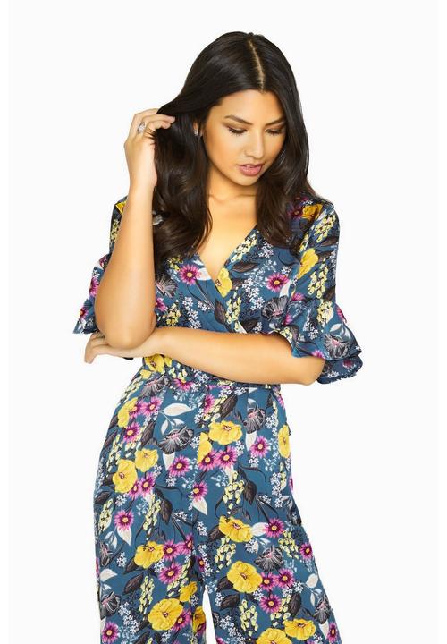Actual product image Girls On Film Bittersweet wrap jumpsuit (34 D)
