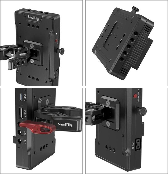 Image du produit SmallRig Advanced V Mount Battery Mount Plate with Dual 15mm Rod Clamp 3203B