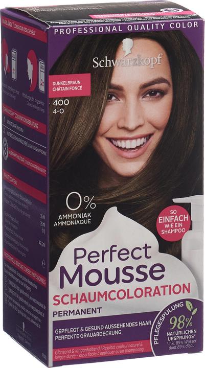 Schwarzkopf Perfect Mousse Schaumcoloration (400 Dunkelbraun)