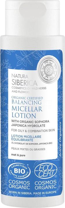Produktbild Natura Siberica Bio-zertifizierte Balancing Mizellar Lotion für fettige & Mischhaut, 150 ml (Mizellenwasser, 150 ml)
