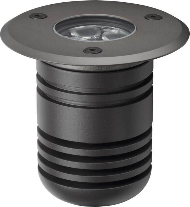 Actual product image LCD Ground recessed spotlight aluminium brown garage carport house entrance (IP67)
