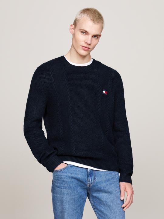 Produktbild Tommy Hilfiger Slim Fit Trui Gebreid - Donkerblauw - Maat L (L)