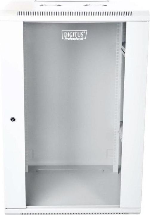 Actual product image 4World Wall-mounted network cabinet 19 21U rack 600x600 door glass grey unfolded not folded 60 (21 RU, 19 inch rack)
