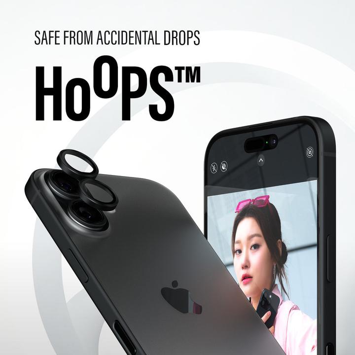 Actual product image PanzerGlass Hoops Camera Lens Protector (1 Piece, Apple iPhone 16 Plus, Apple iPhone 16)