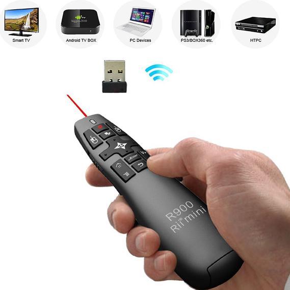 Produktbild Rii R900 mini Air mouse presenter, built-in laserpointer (Gerätespezifische Fernbedienung, Radio Frequency (RF))