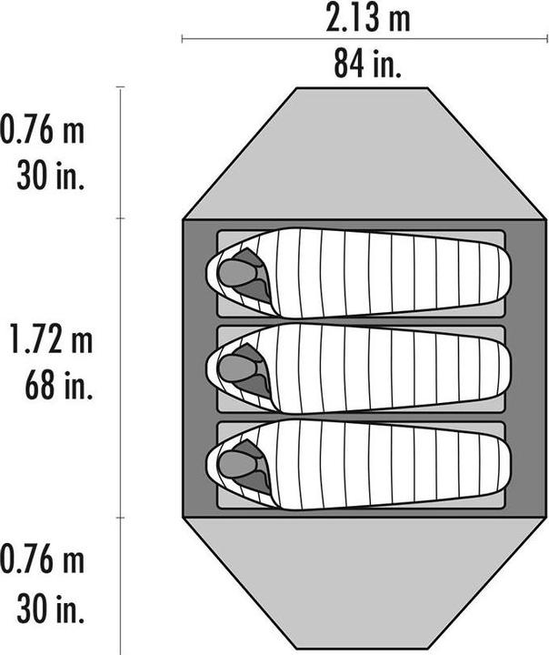 Produktbild Msr Elixir 3 (Kuppelzelt, 3.19 kg, 3 Personen)