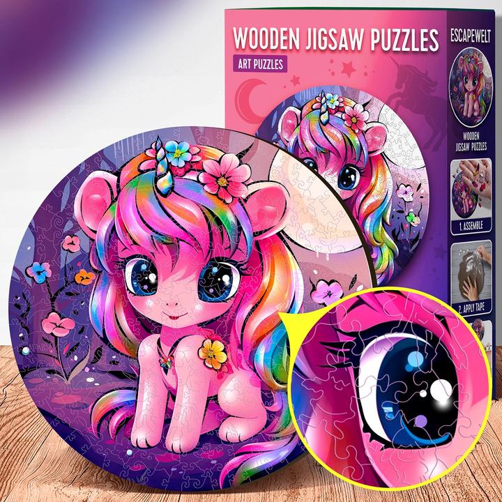 Actual product image Escape Welt Einhorn (200 Teile) - Holzpuzzle (200 pieces)