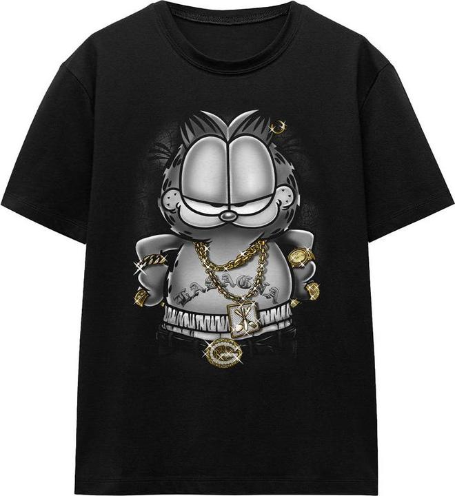 Actual product image Garfield Unisex Adult Lasagna For Life T-Shirt (XL)