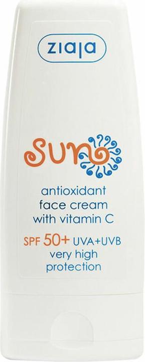 Actual product image Ziaja Antioxidant sunscreen with vitamin C SPF 50+ (Face Cream) 50 ml (Sun cream face, SPF 50, 50 ml)