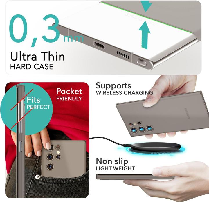 Produktbild Nalia Extrem Dünnes 0,3mm Mattes Hardcase (Samsung Galaxy S24 Ultra)