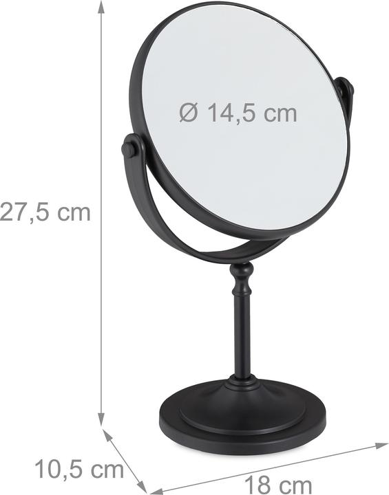 Actual product image Relaxdays Makeup Mirror (18 x 10.5 x 27.5 cm)