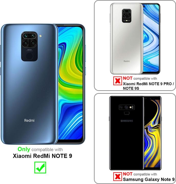 Productafbeelding Cadorabo Boek Onzichtbare Magneethoes (Xiaomi Redmi Note 9)