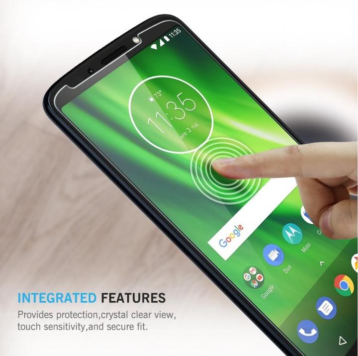 Produktbild Screenguard Motorola Moto G6 Plus Panzerglas Schutzfolie Case Friendly Design (1 Stück, Motorola Moto G6 Plus)