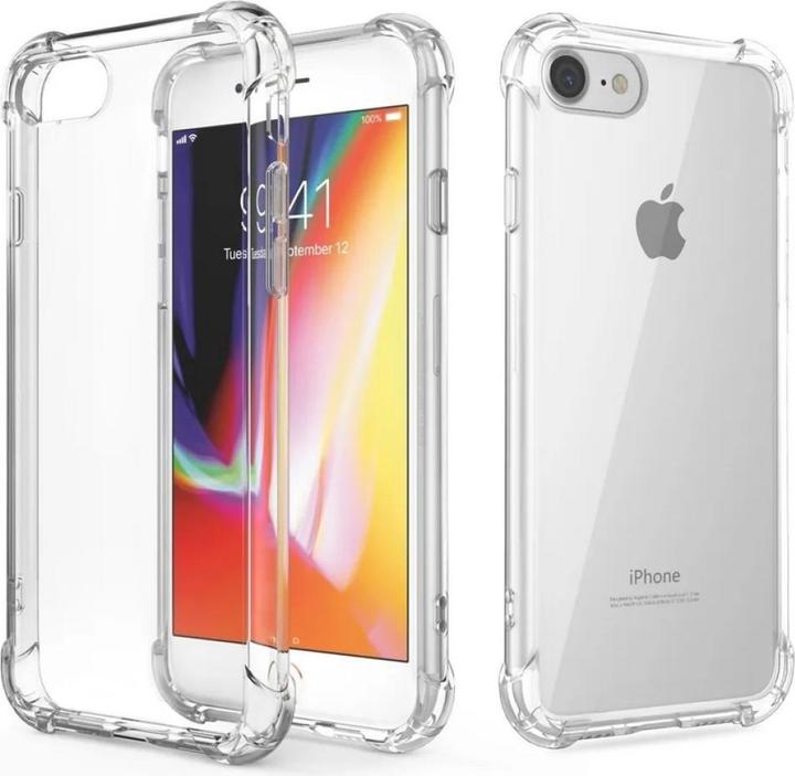 Actual product image Screenguard Apple iPhone 8 Case Crystal Soft Airbag Bumper (Apple iPhone 8)