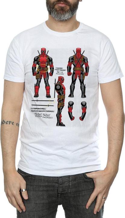 Produktbild Deadpool Action Figure Plans TShirt (XXL)